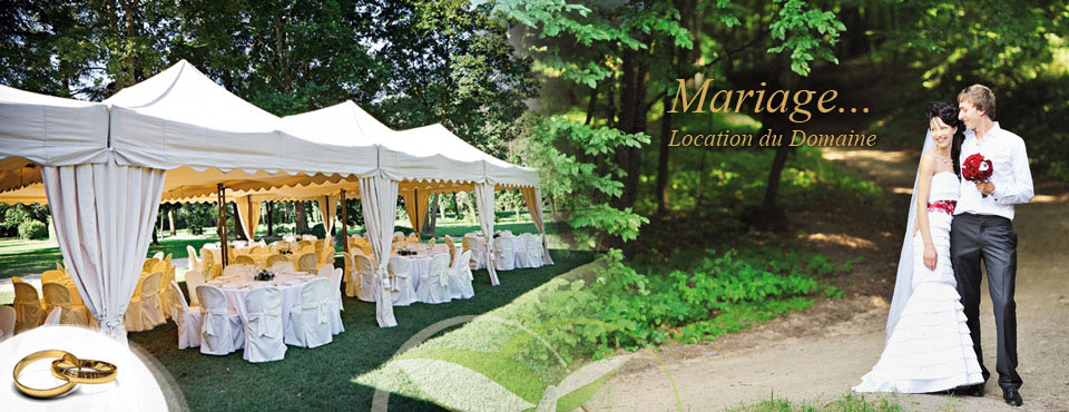 Location du domaine du Riccoty pour un mariage.